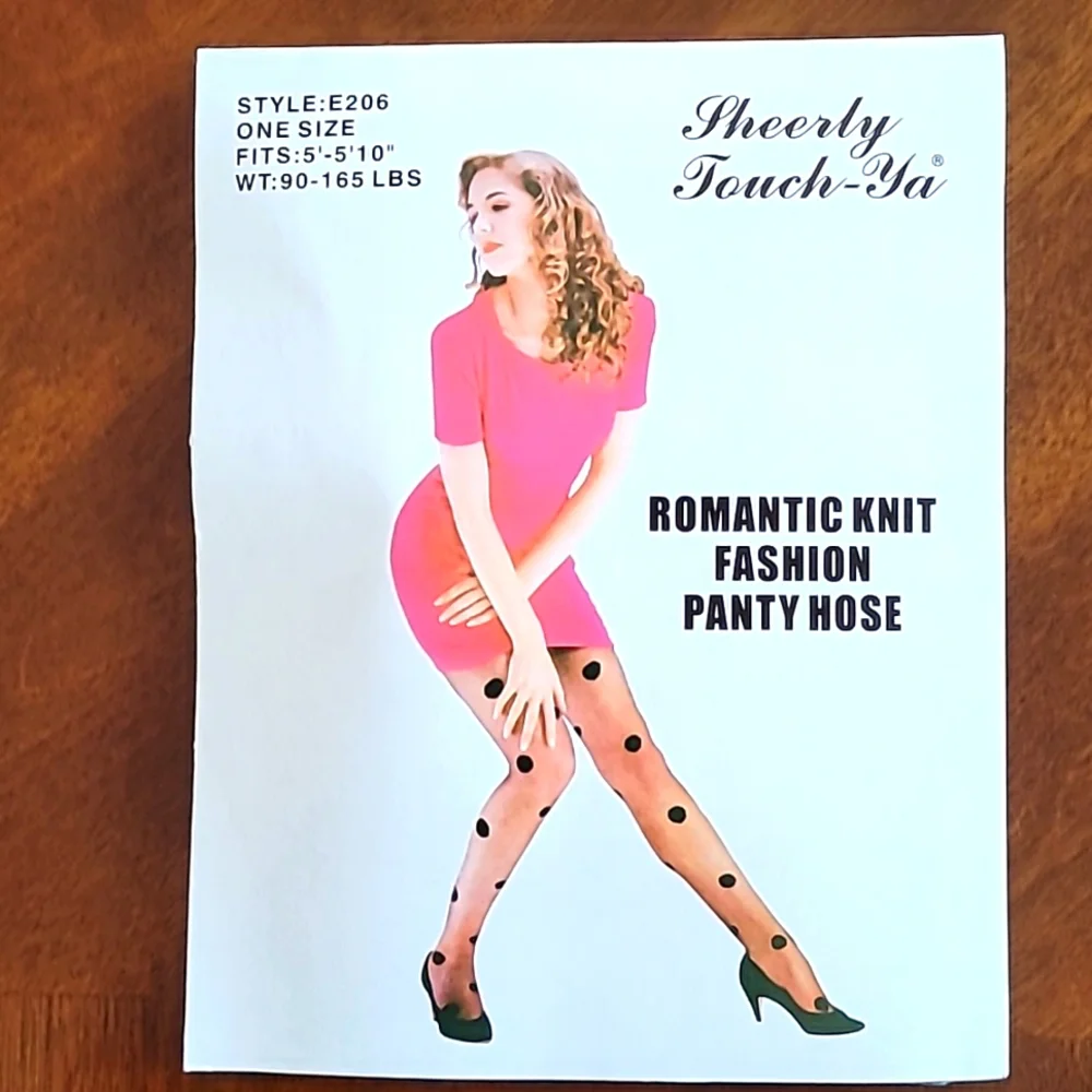 Sheerly Touch Ya (original)Romantic knit Fashion Pantihose E206 Polkadot New